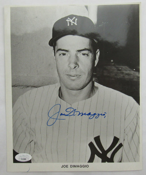 Joe DiMaggio Signed 8x10 Photo JSA LOA YY45680