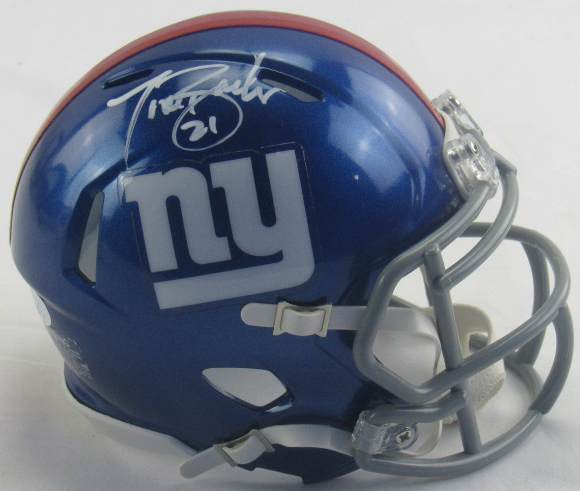 Tiki Barber Signed Giants Mini Helmet JSA AB74452