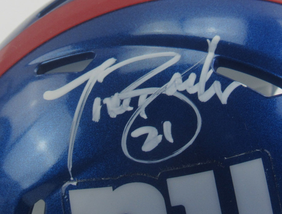 Tiki Barber Signed Giants Mini Helmet JSA AB74452