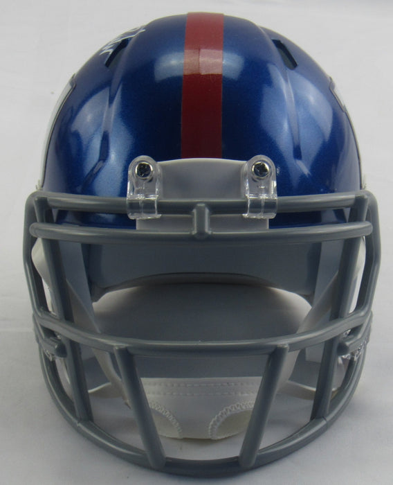 Tiki Barber Signed Giants Mini Helmet JSA AB74452