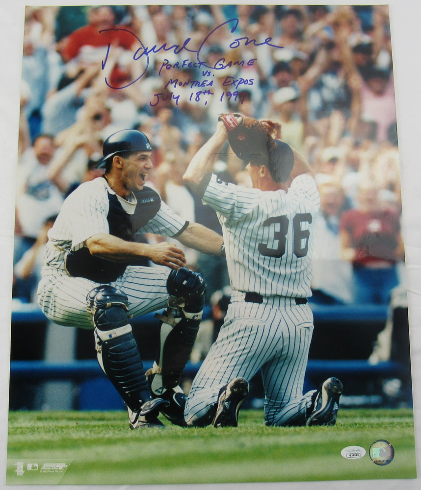 David Cone Signed 16x20 Photo JSA FF34040