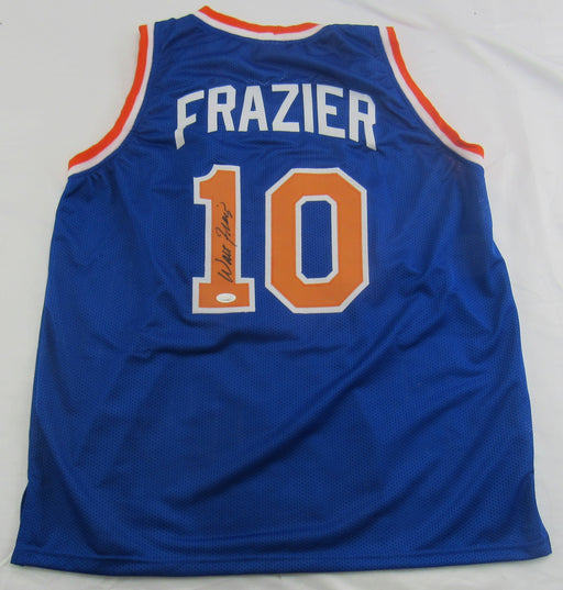 Walt Frazier Signed Replica Knicks Jersey JSA Witness COA