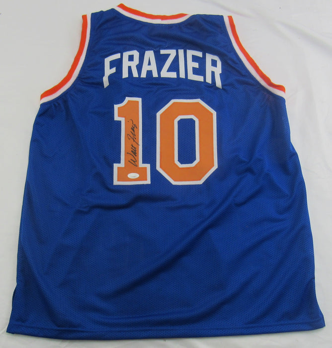 Walt Frazier Signed Replica Knicks Jersey JSA Witness COA