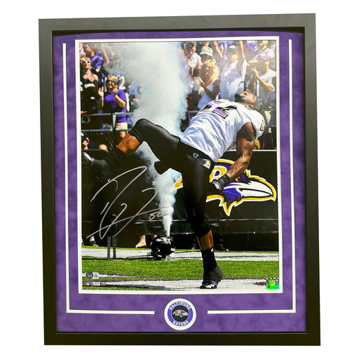 Ray Lewis Hand Signed & Framed 16x20 Football Photo