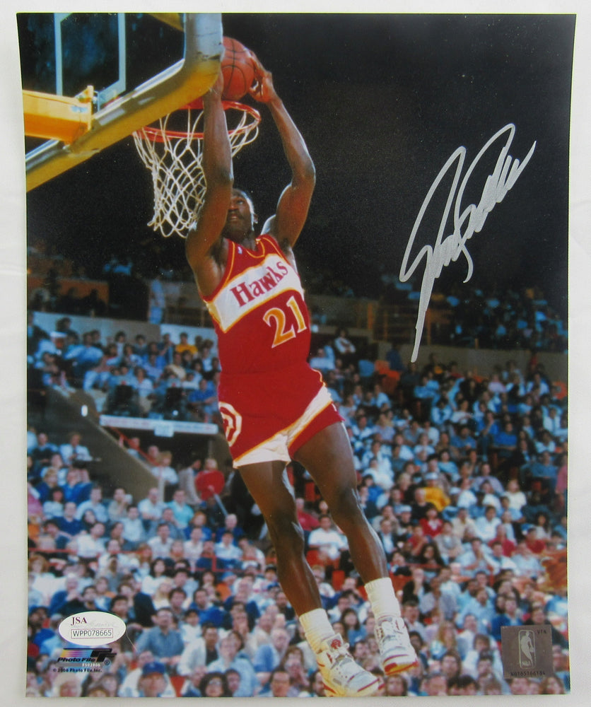 Dominique Wilkins Signed 8x10 Photo JSA WPP078665