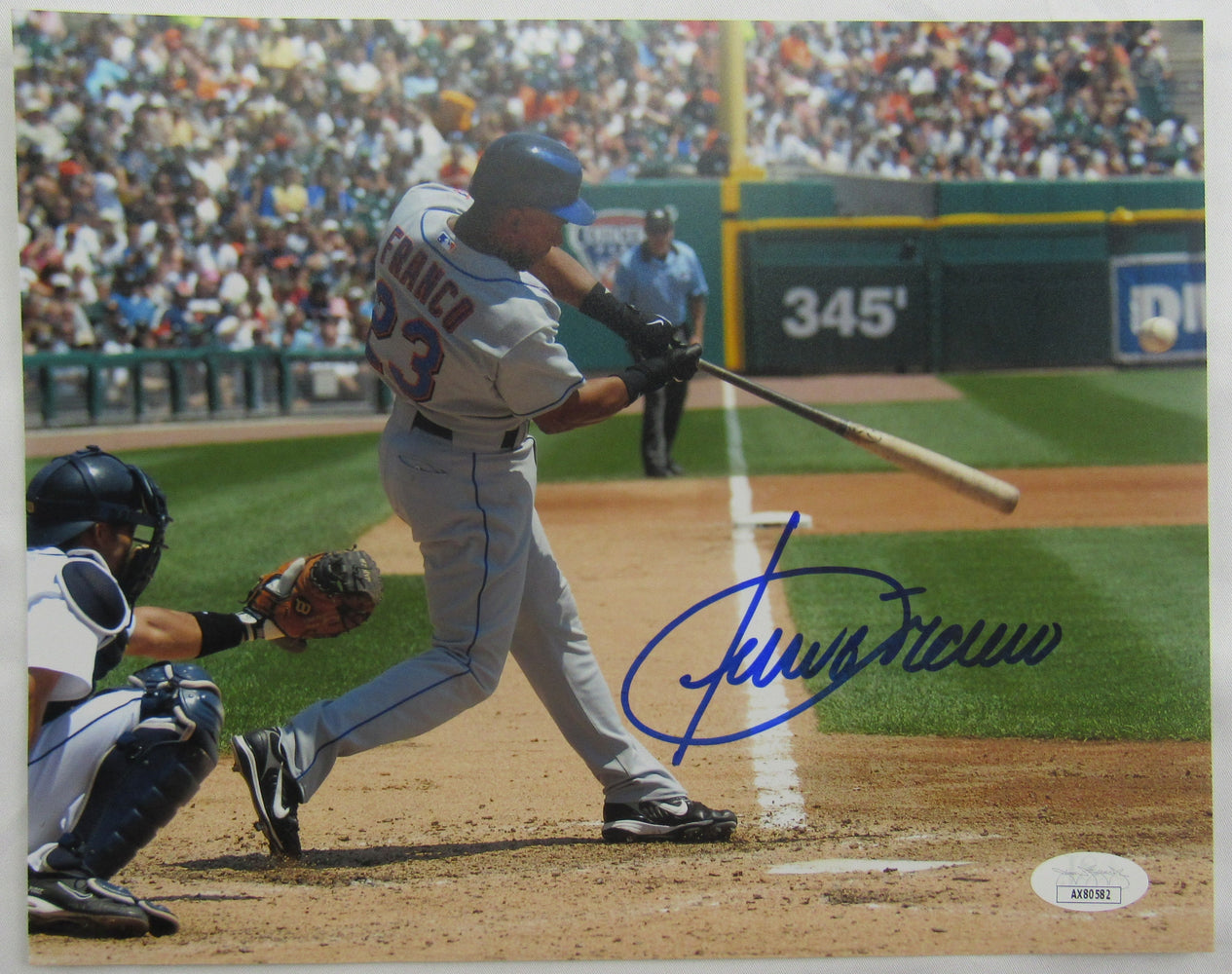 Julio Franco Signed 8x10 Photo JSA AX80582