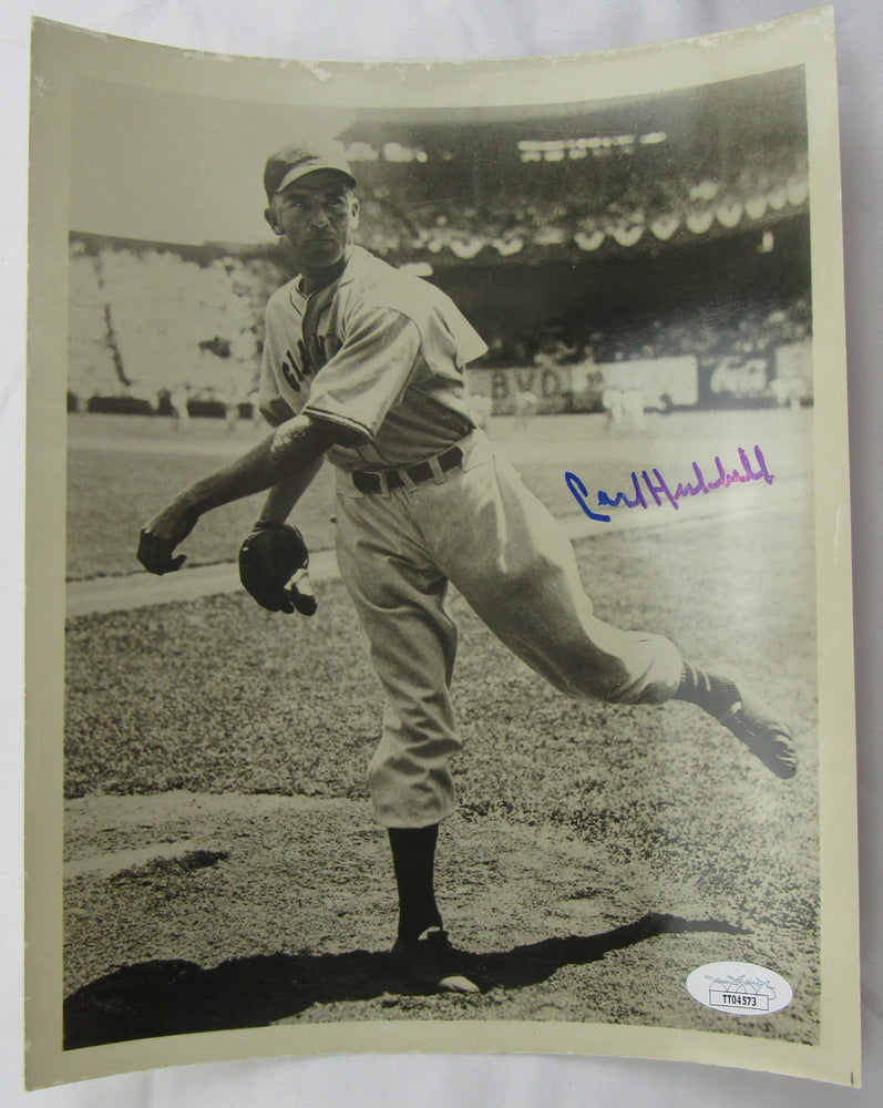 Carl Hubbell Signed 8x10 Photo JSA TT04573