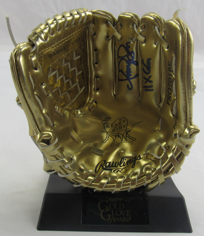 Omar Vizquel Rawlings Miniature Signed Gold Glove Award JSA Witness COA