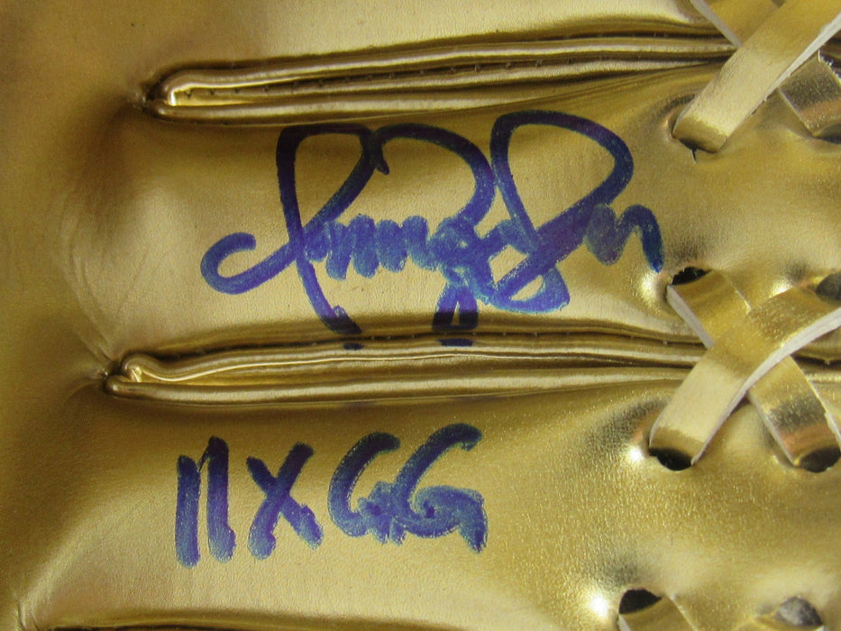 Omar Vizquel Rawlings Miniature Signed Gold Glove Award JSA Witness COA