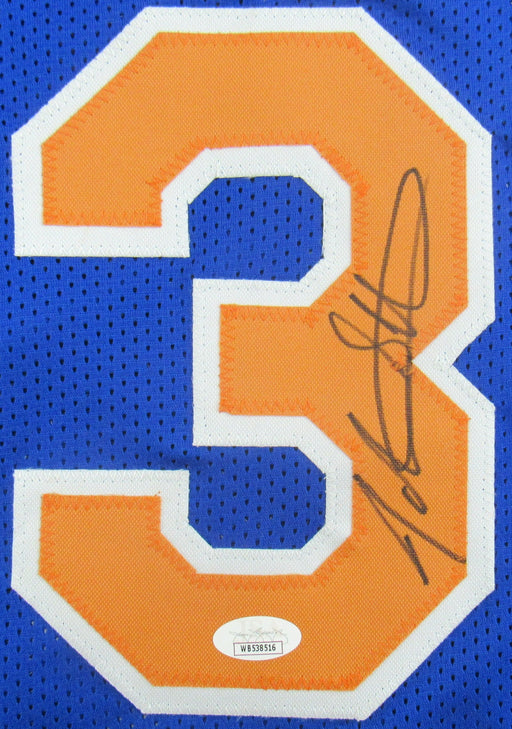 John Starks Signed Replica Knicks Jersey JSA Witness COA