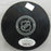 Pierre Turgeon Signed Sabers Logo Hockey Puck w/ Insc JSA Witnessed