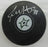 Benoit Hogue Signed Stars Logo Hockey Puck JSA Witnessed