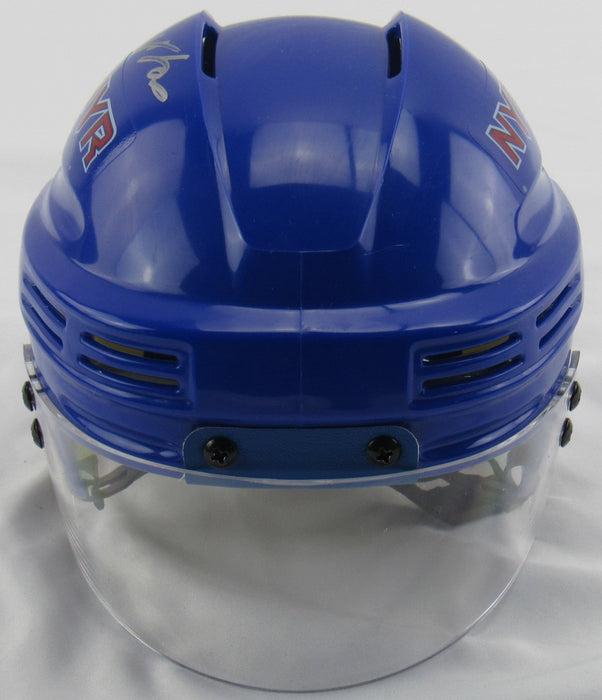 Adam Fox Signed Rangers Blue Mini Helmet Fanatics Hologram