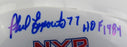 Phil Esposito Signed Rangers Mini Helmet w/ HOF Insc JSA Certified