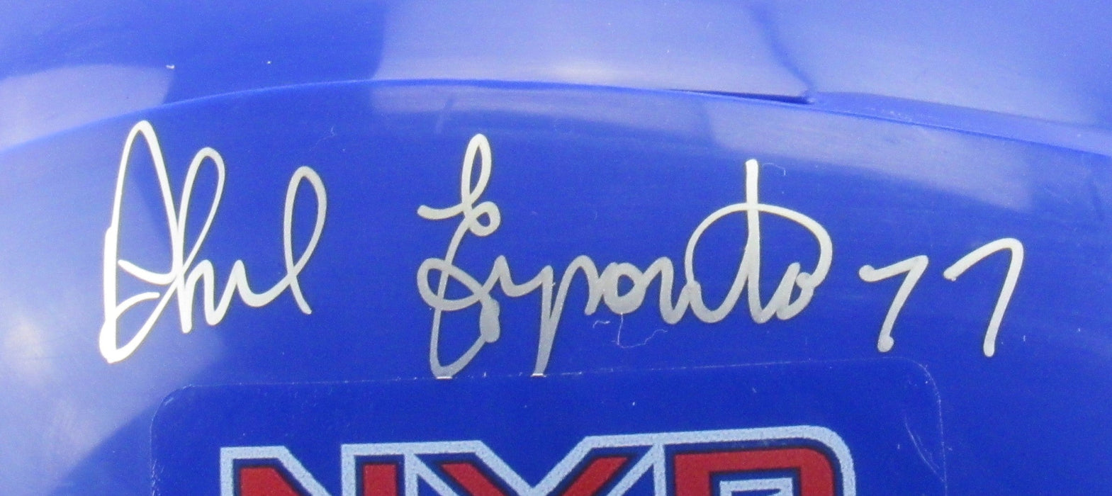 Phil Esposito Signed Rangers Mini Helmet JSA Certified IV