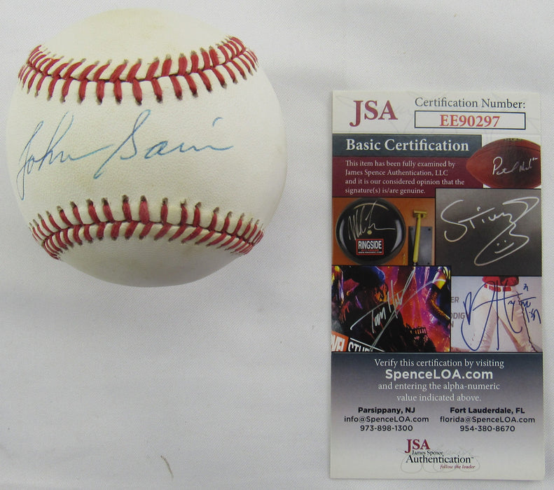 Johnny Sain Signed Auto Rawlings Baseball JSA EE90297