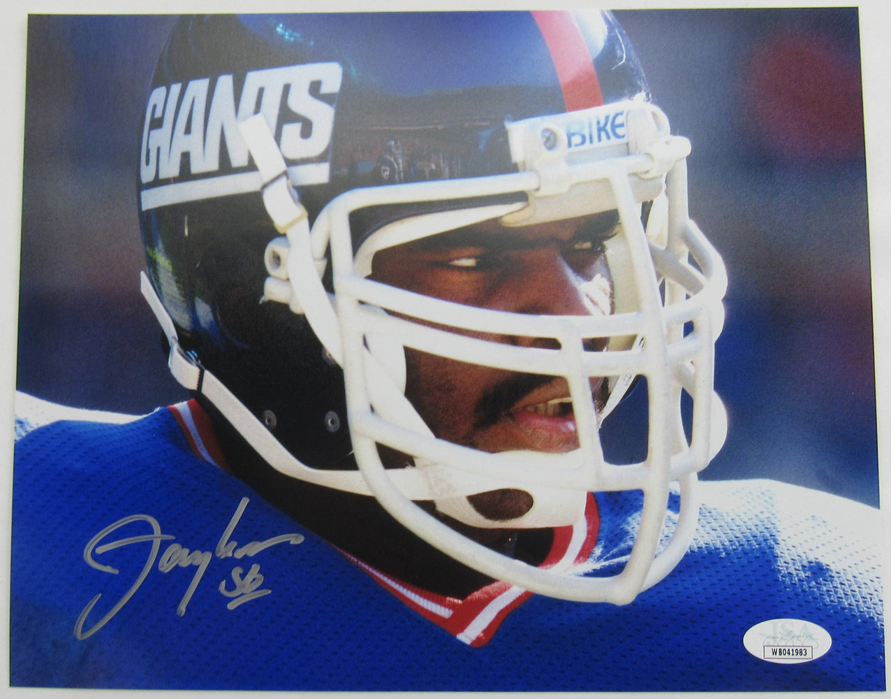 Lawrence Taylor Signed 8x10 Photo JSA Witness II