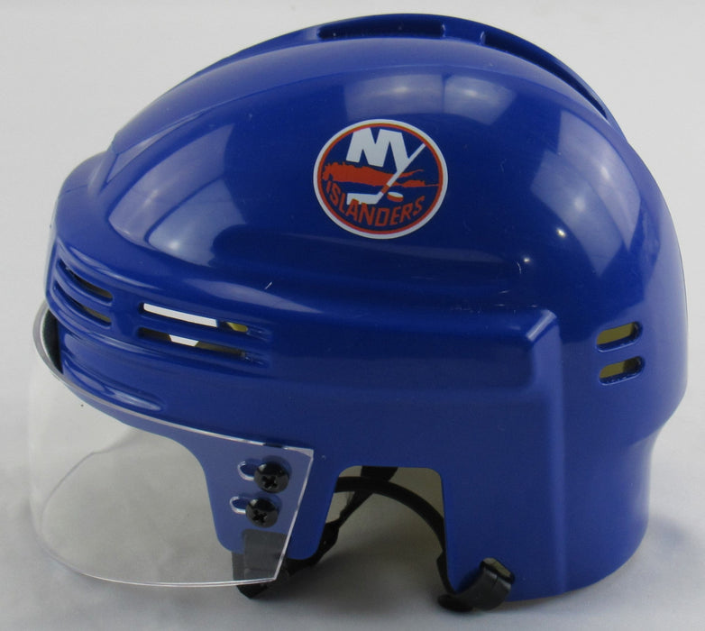 Denis Potvin Signed Islanders Blue Mini Helmet JSA Witness COA