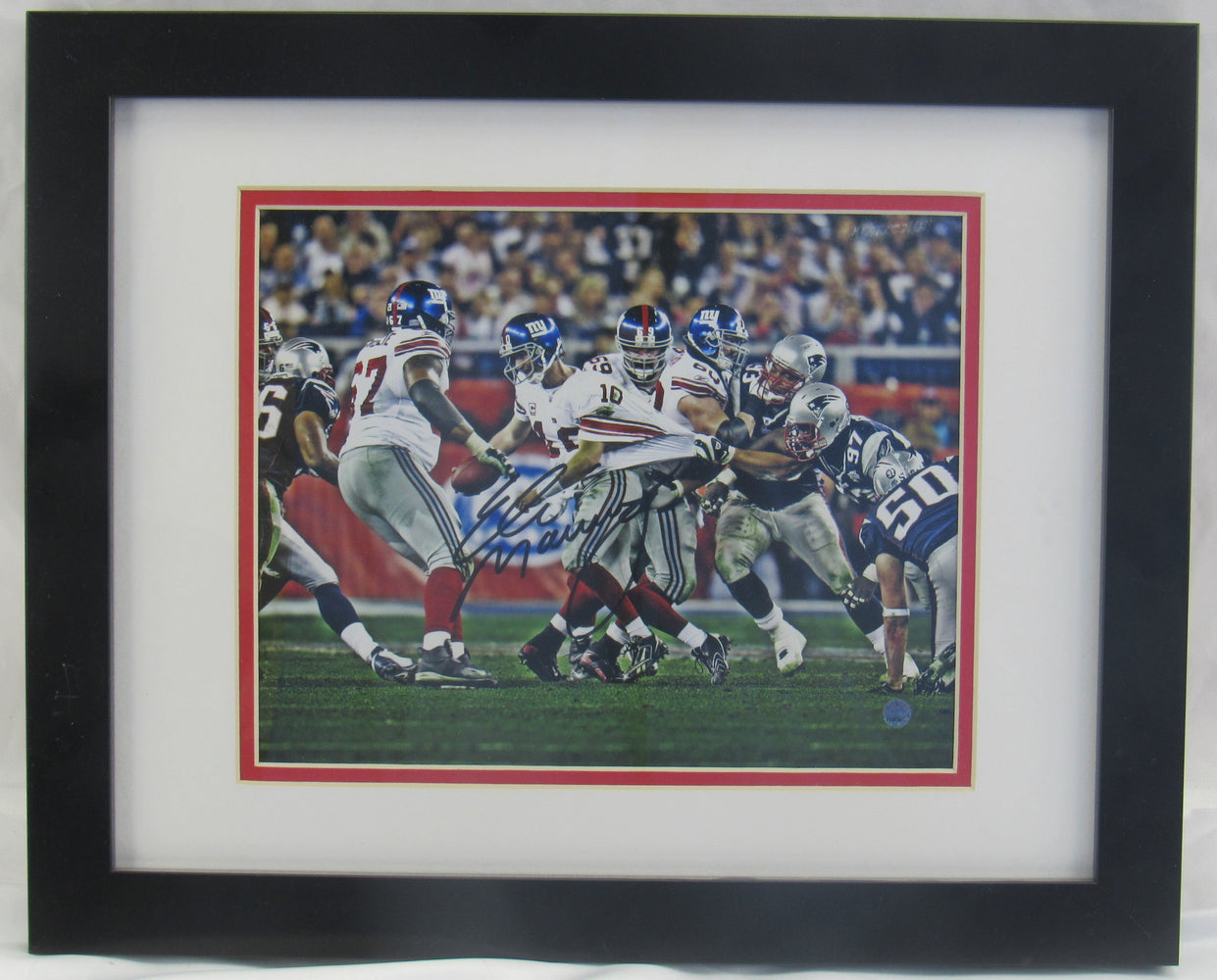 Eli Manning Signed Auto 8x10 Framed Photo Steiner Hologram