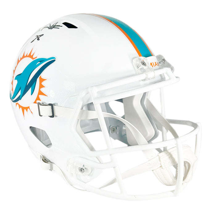 De'Von Achane Signed Miami Dolphins Speed Full-Size Replica Football Helmet (Beckett)