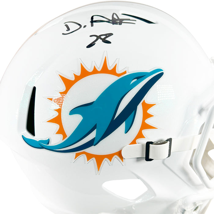 De'Von Achane Signed Miami Dolphins Speed Full-Size Replica Football Helmet (Beckett)