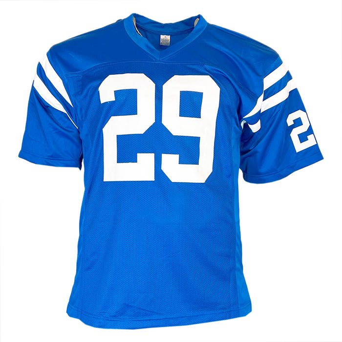 Joseph Addai Signed Indianapolis Blue Football Jersey (Beckett)