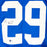 Joseph Addai Signed Indianapolis Blue Football Jersey (Beckett)