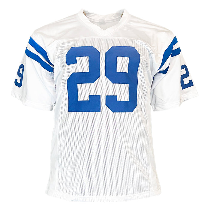 Joseph Addai Signed Indianapolis White Football Jersey (Beckett)