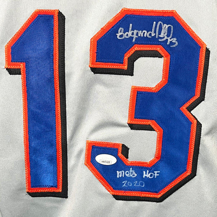 Edgardo Alfonzo Signed "Mets HOF 2020" Inscription New York Grey Baseball Jersey (JSA)