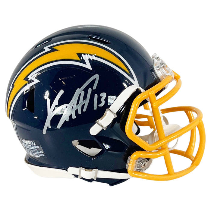 Keenan Allen Signed Los Angeles Chargers 1974-87 Throwback Speed Mini Football Helmet (Beckett)