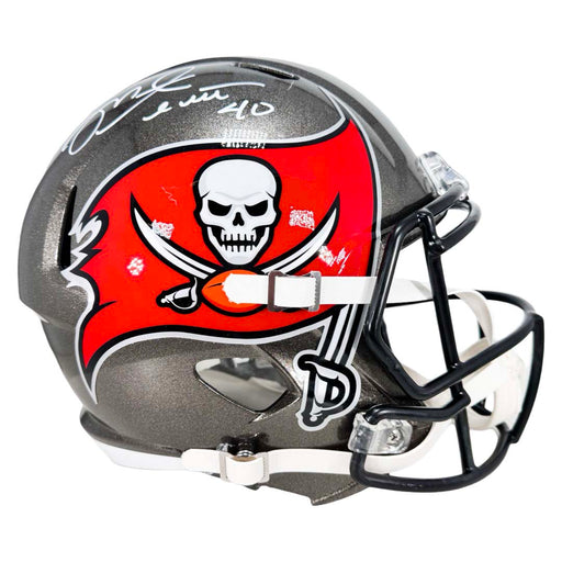 Mike Alstott Signed Tampa Bay Buccaneers Speed Full-Size Replica Football Helmet (Beckett)