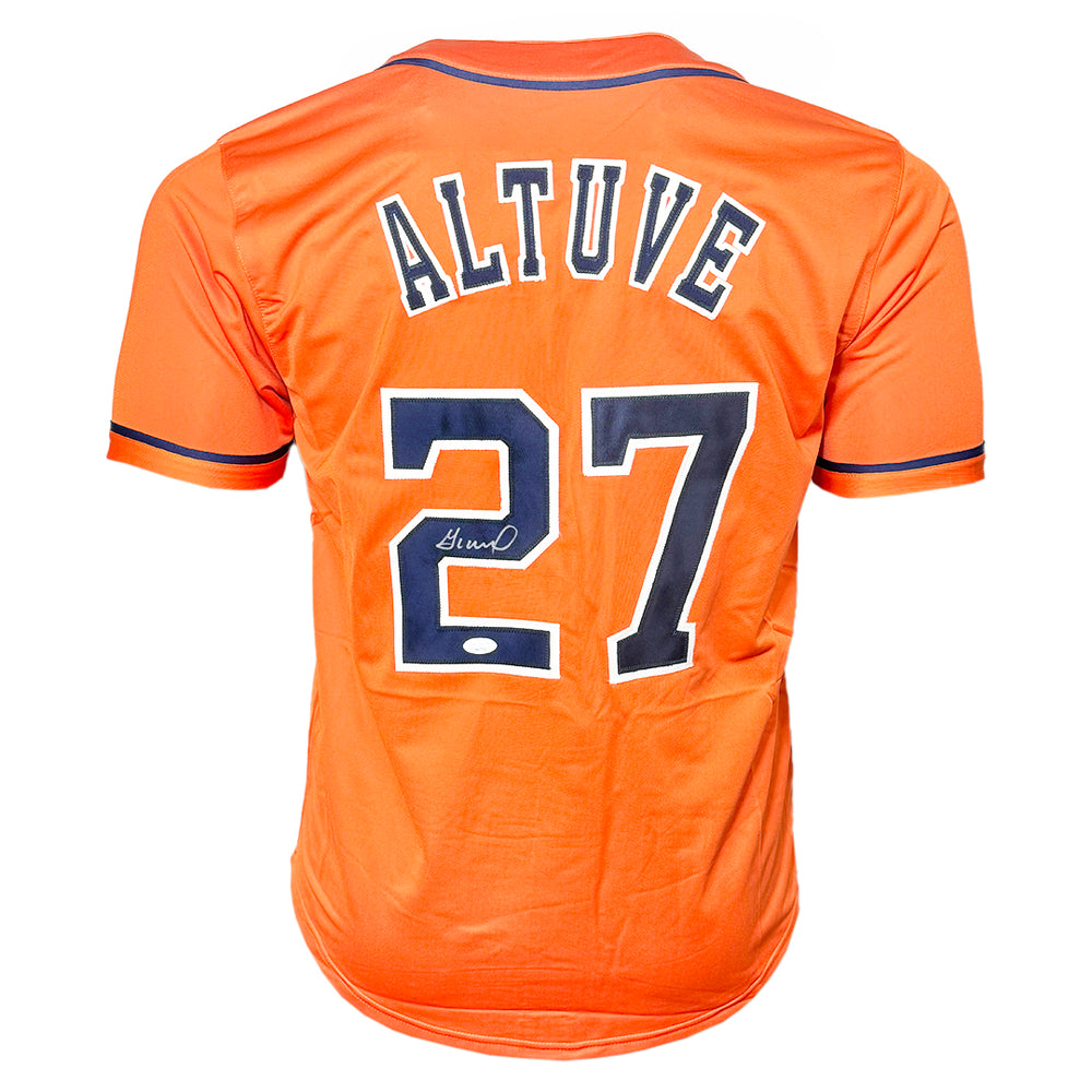 Jose Altuve Signed Houston Orange Baseball Jersey (JSA)