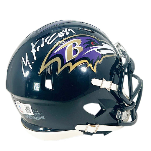 Todd Heap Signed Baltimore Ravens Flash Speed Authentic Helmet Beckett