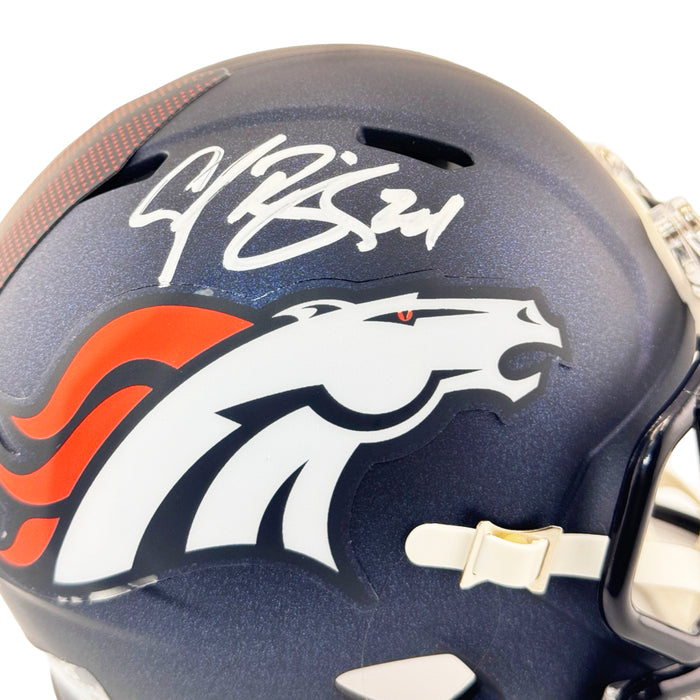 Champ Bailey Signed Denver Broncos Speed 2024 Mini Football Helmet (Beckett)