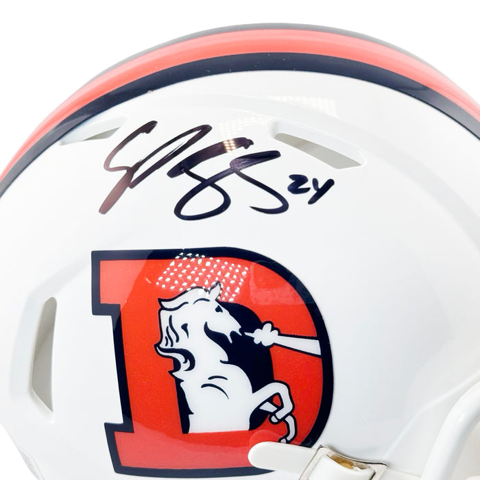 Champ Bailey Signed Denver Broncos Speed Mini Football Helmet (Beckett)