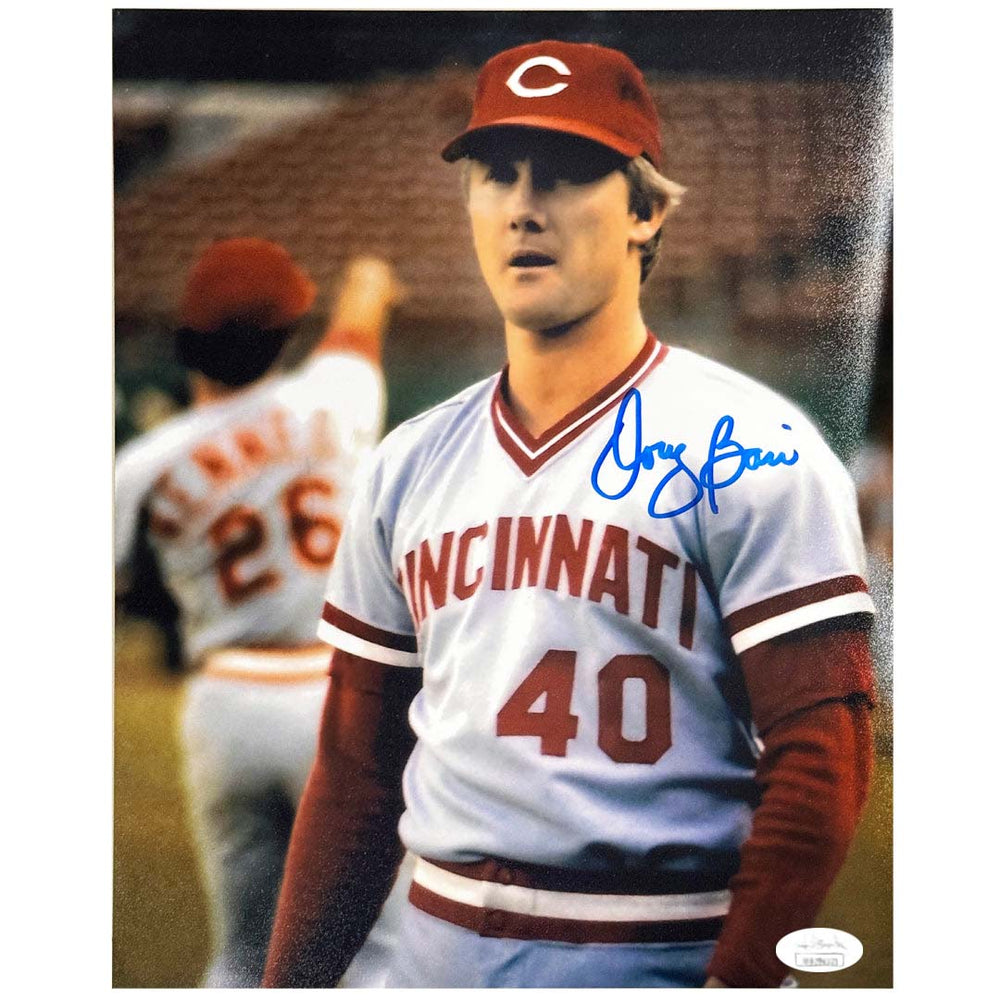 Doug Bair Signed Cincinnati Pose 1 Baseball 8x10 Photo (JSA)