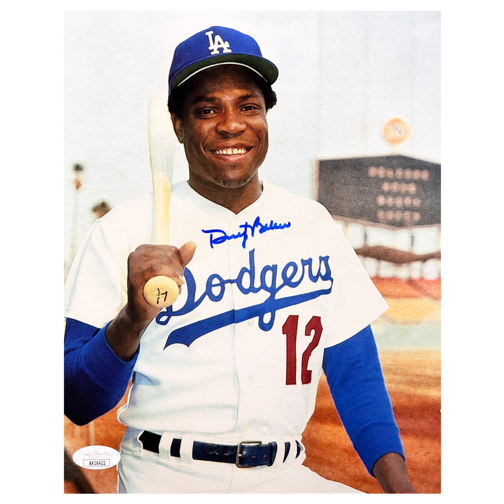 Dusty Baker Signed Los Angeles Pose 4 Baseball 8x10 Photo (JSA)