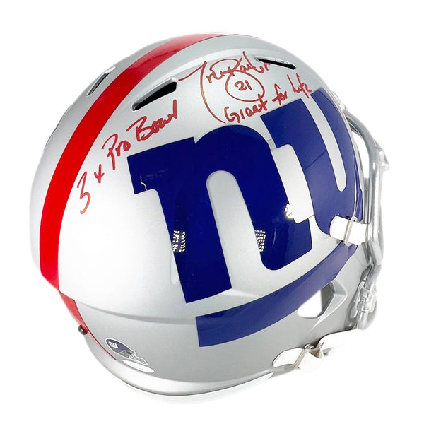 Tiki Barber New York Giants Autographed Riddell Speed Replica