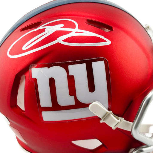 Odell Beckham Jr Signed New York Giants Blaze Mini Football Helmet (JSA)