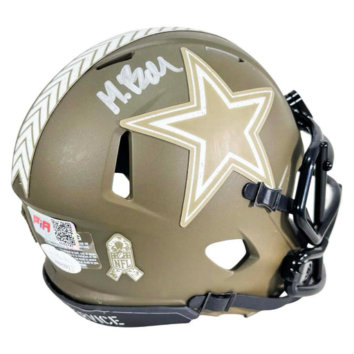 Markquese Bell Signed Dallas Cowboys Salute to Service Speed Mini Football Helmet (JSA)