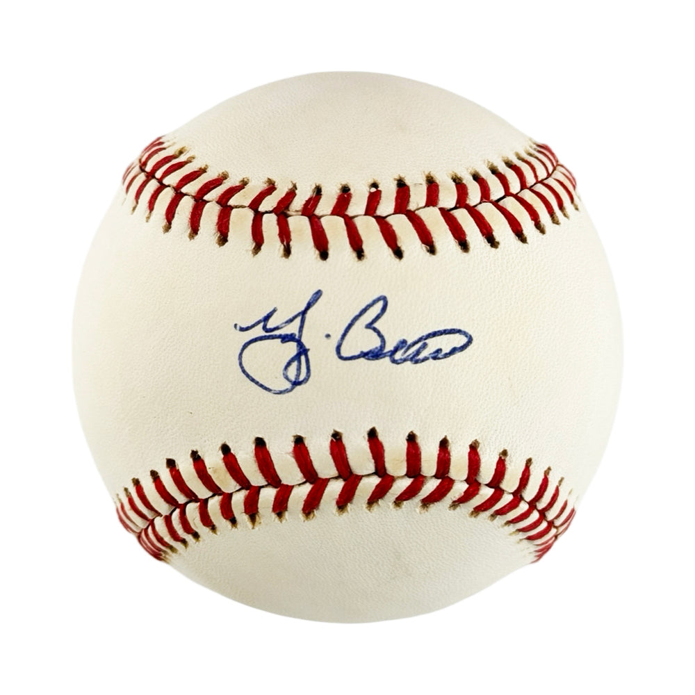 Yogi Berra Signed Bobby Brown President Rawlings Official American League Baseball (JSA AV22612)