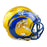 Marshall Faulk, Jerome Bettis & Eric Dickerson with HOF 99 Inscription Signed Los Angeles Rams Flash Mini Football Helmet (Beckett)