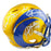 Marshall Faulk, Jerome Bettis & Eric Dickerson with HOF 99 Inscription Signed Los Angeles Rams Flash Mini Football Helmet (Beckett)