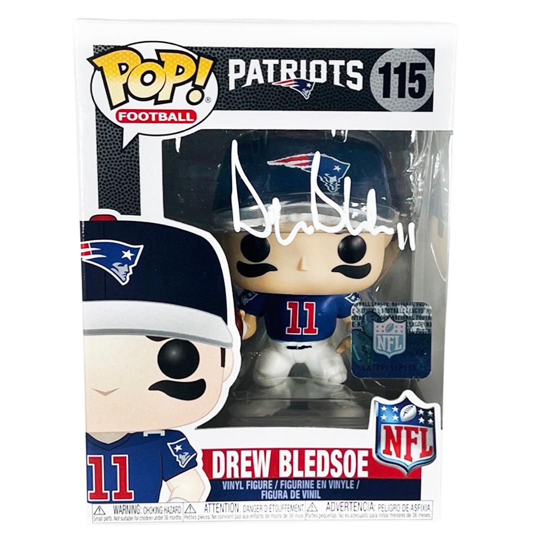 Drew Bledsoe New England Patriots Signed Funko POP Vinyl Figure (Becke ...