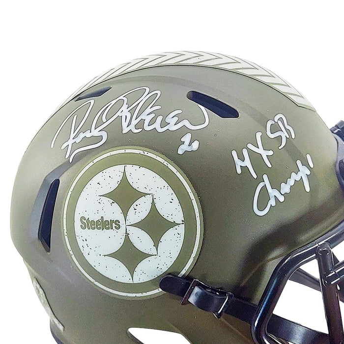 Rocky Bleier Autographed Pittsburgh Steelers Mini Helmet –