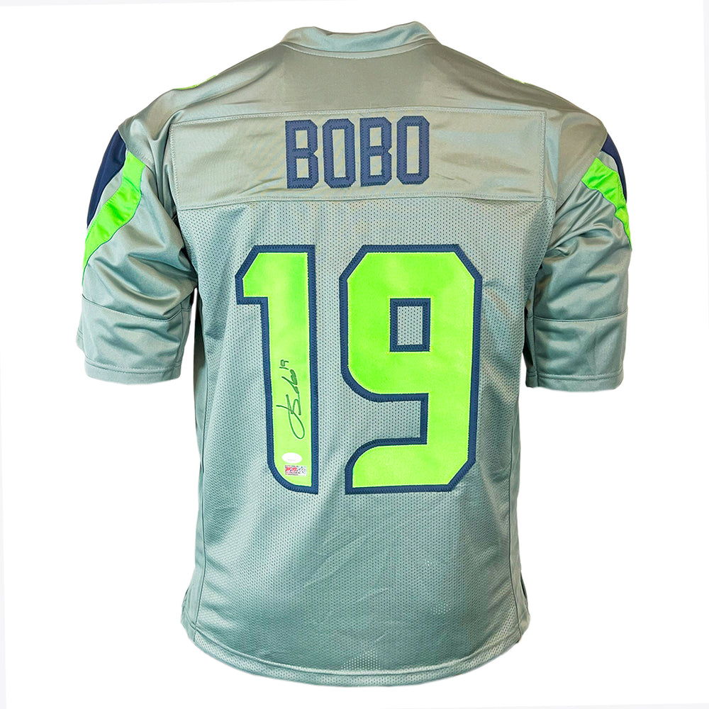 Jake Bobo Signed Seattle Grey Football Jersey (JSA)