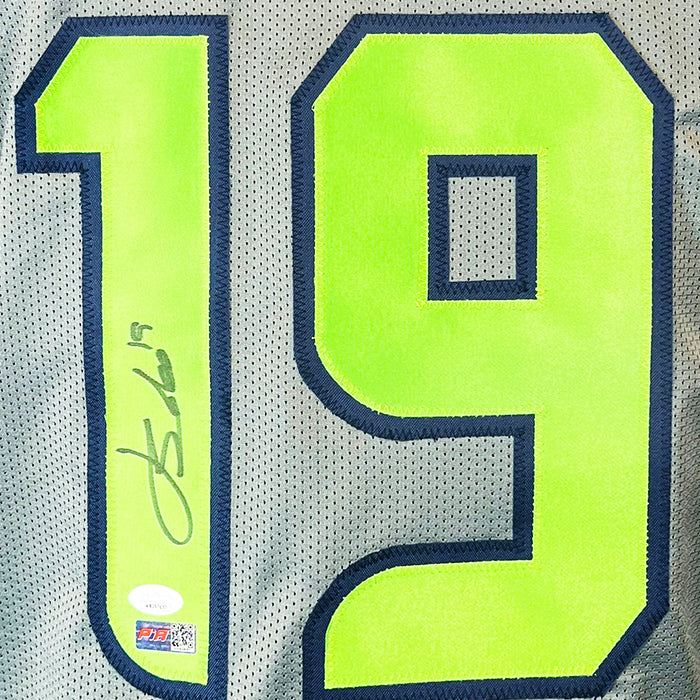 Jake Bobo Signed Seattle Grey Football Jersey (JSA)