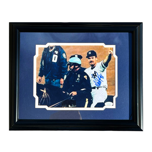 Wade Boggs Signed New York Pose 1 Baseball Framed 8x10 Photo (JSA)