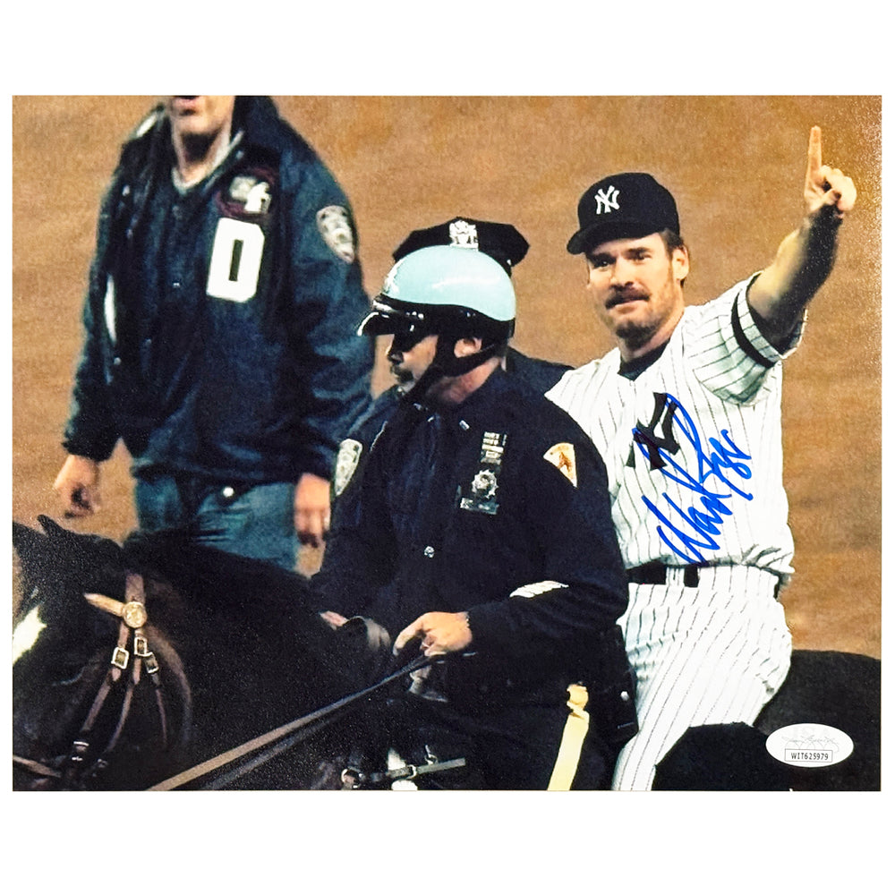 Wade Boggs Signed New York Pose 1 Baseball 8x10 Photo (JSA)