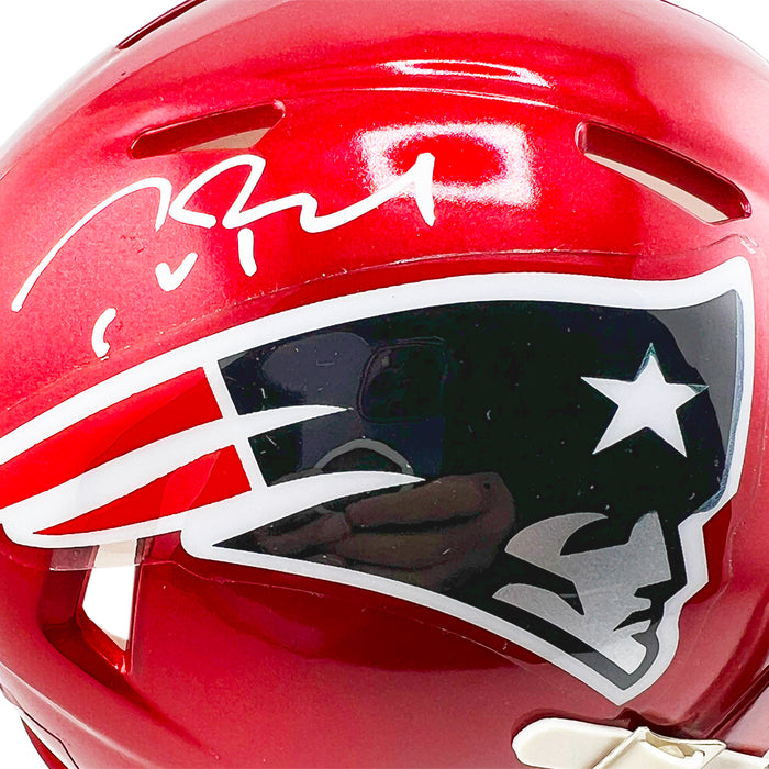 Tom Brady Signed New England Patriots Flash Mini Football Helmet (Fanatics)